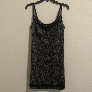 Marylin Monroe Black Pink Lace Slip Dress/Nighty